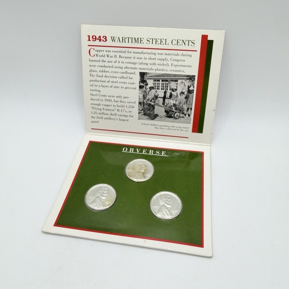 1943 Wartime Steel Cents, Lincoln Wheat Penny: 1994 Littleton Coin Company